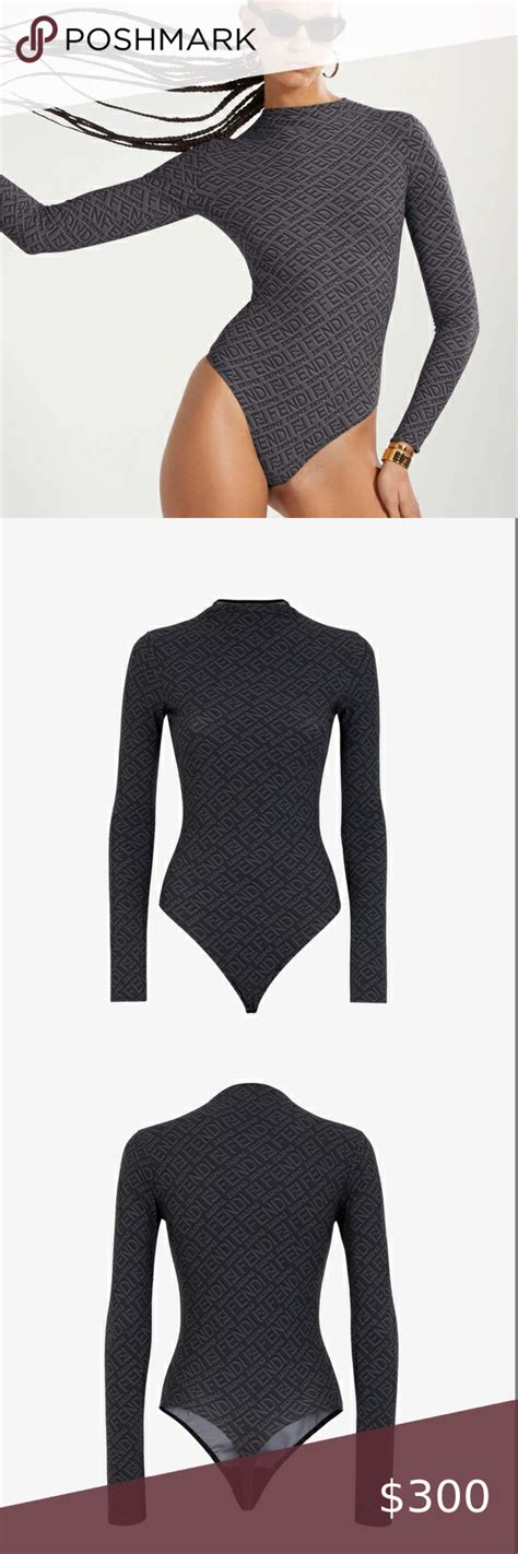 fendi bodysuit dupe|fendi skims bodysuit long sleeve.